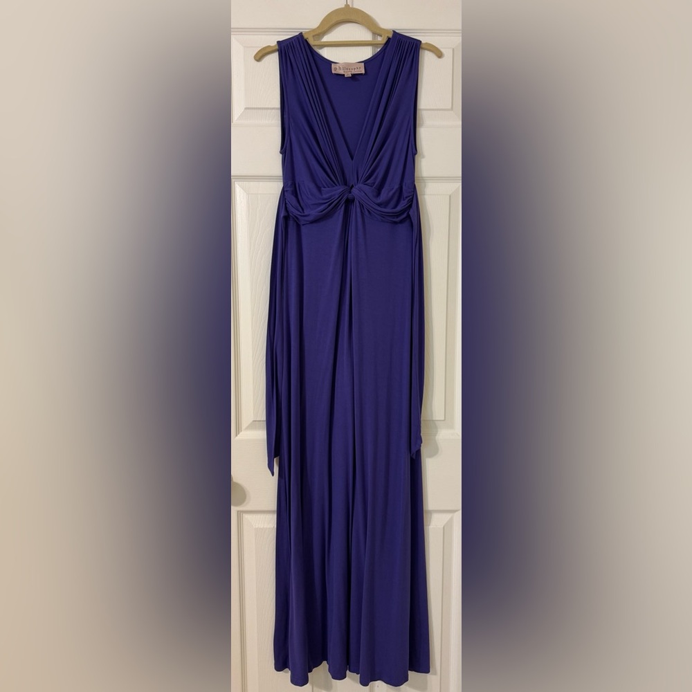 Philosophy Purple Maxi Dress, Small